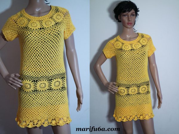 Crochet pattern “Sunshine easy summer dress” by marifu6a – marifu6a